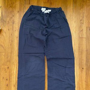 Aritzia | TNA | Drawstring Linen Pants Size XS | Navy